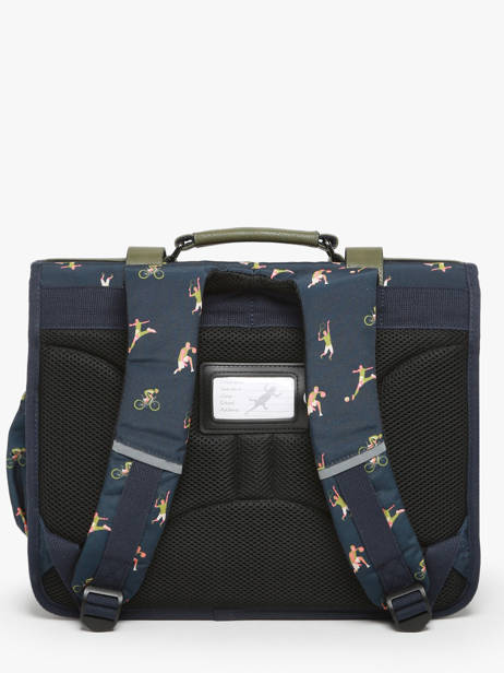 Boekentas 2 Compartimenten Cameleon Groen vintage urban PBVBCA38 ander zicht 4