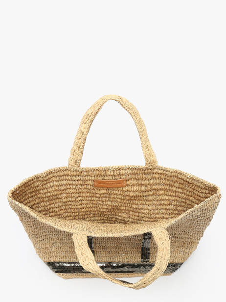 Handtas Cabas Raphia Leder Vanessa bruno Beige cabas raphia 30V40413 ander zicht 3