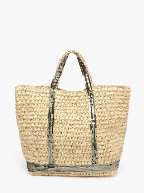 Handtas Cabas Raphia Leder Vanessa bruno Beige cabas raphia 30V40413 ander zicht 4