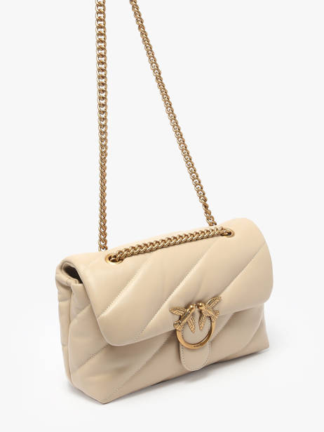 Cross Body Tas Love Bag Puff Leder Pinko Beige love bag puff A0F2 ander zicht 2