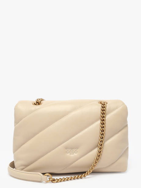 Cross Body Tas Love Bag Puff Leder Pinko Beige love bag puff A0F2 ander zicht 4