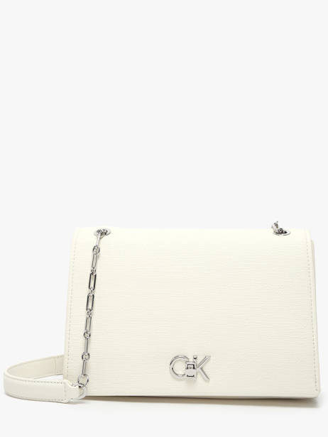 Cross Body Tas Ck Chain Calvin klein jeans Wit ck chain K613177