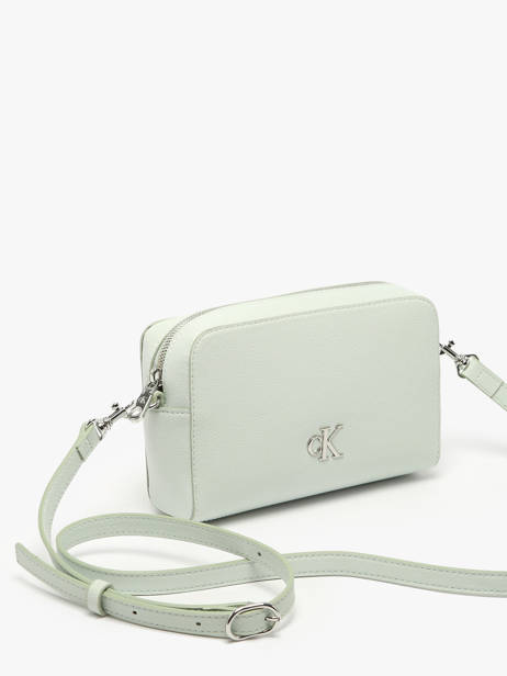 Cross Body Tas Minimal Mono Gerecycleerd Polyester Calvin klein jeans Groen minimal mono 4K3162G ander zicht 2
