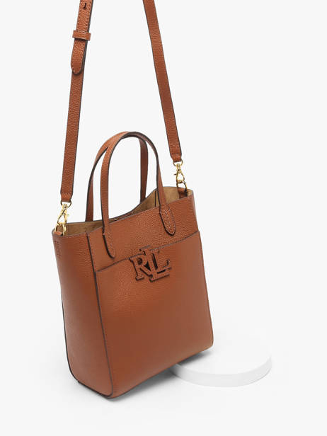 Cross Body Tas Cameryn Leder Lauren ralph lauren Bruin cameryn 31966760 ander zicht 2