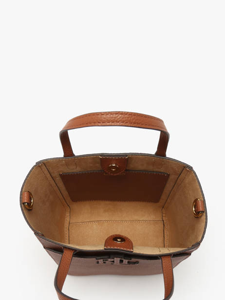 Cross Body Tas Cameryn Leder Lauren ralph lauren Bruin cameryn 31966760 ander zicht 3