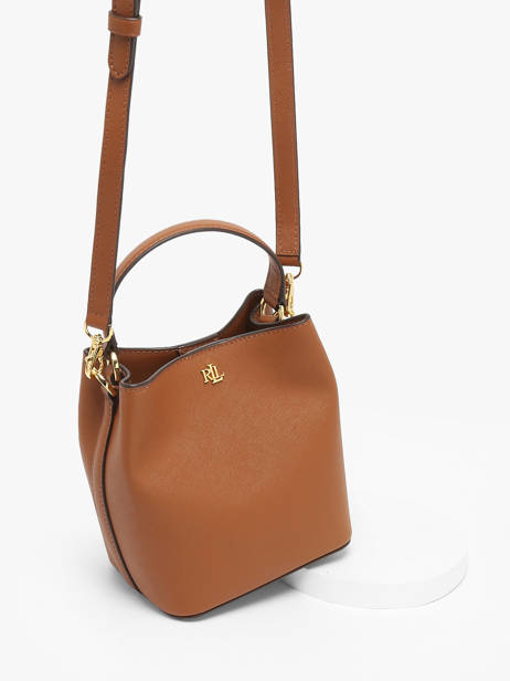 Cross Body Tas Reese Leder Lauren ralph lauren Bruin reese 31977411 ander zicht 2