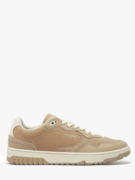 Sneakers Uit Leder Tommy hilfiger Beige men 5417AEG
