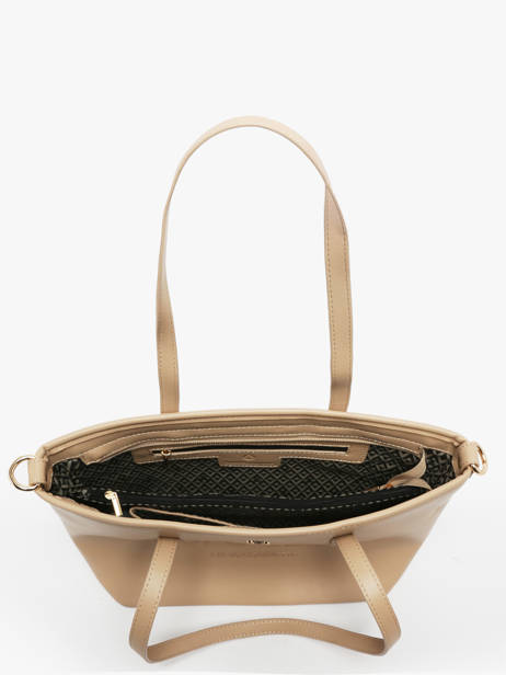 Schoudertas Logo Lulu castagnette Beige logo YZEURE ander zicht 3
