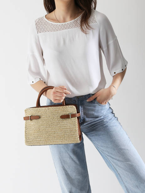 Handtas Emie Le tanneur Beige emie TEMI16M2 ander zicht 1