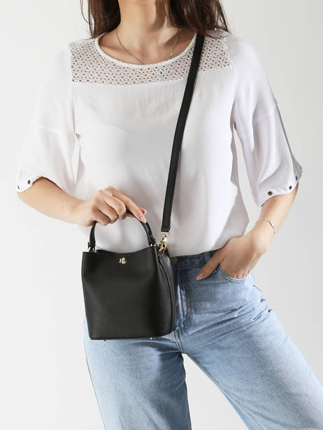 Cross Body Tas Reese Leder Lauren ralph lauren Zwart reese 31977411 ander zicht 1