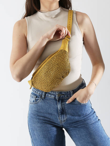 Heuptasje Biba Geel leather BRI5L ander zicht 1