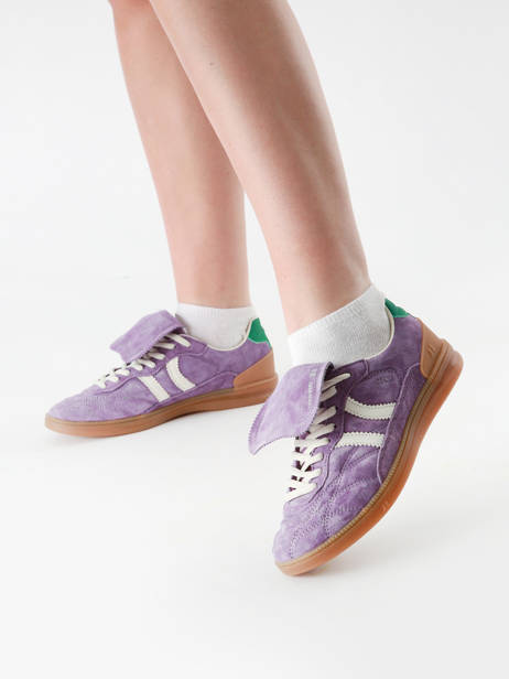 Sneakers Becks X Uit Leder Coolway Violet women 7603185 ander zicht 1