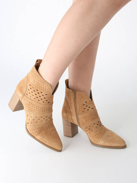 Enkellaarsjes Met Hak City Uit Leder Alpe Bruin women 53851136 ander zicht 1