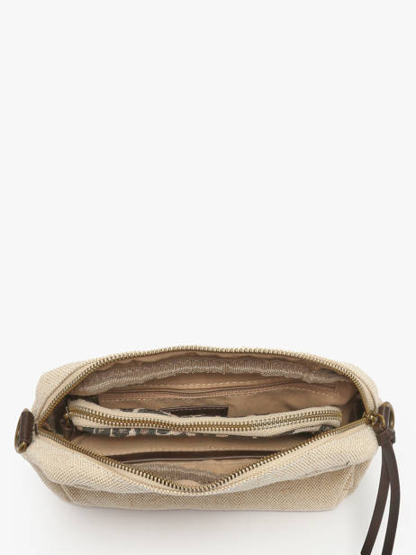 Cross Body Tas Mix Leopard Katoen Miniprix Beige mix leopard 6225 ander zicht 2