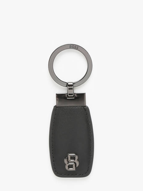 Sleutelhanger Leder Hugo boss Zwart smooth HAK519D