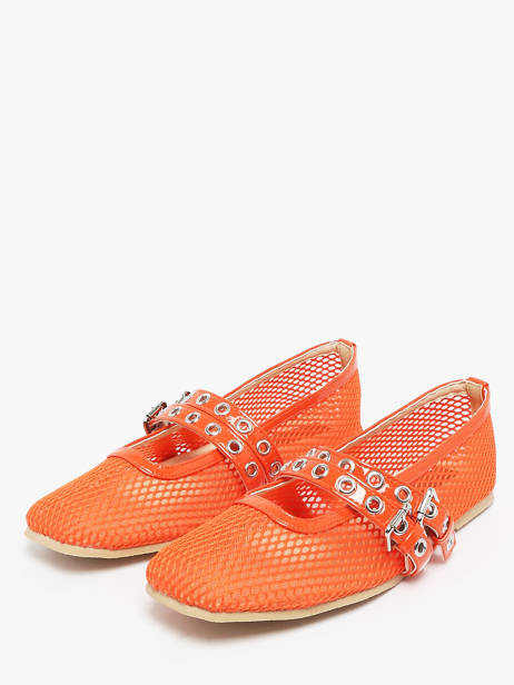 Ballerinas Colors of california Oranje women CPATTY07 ander zicht 2