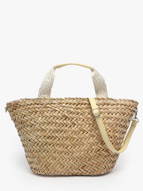 Handtas Estival Stro Le voyage en panier Beige estival PM848 ander zicht 4