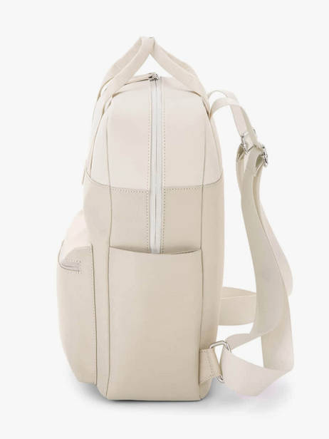 Rugzak 1 Compartiment Kapten and son Beige backpack S ander zicht 2