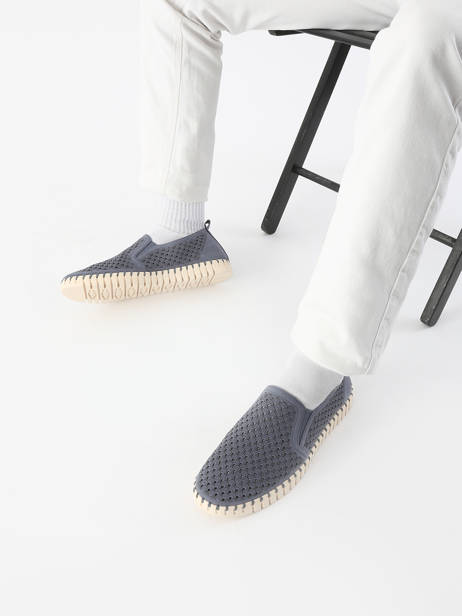 Mocassins Ilse jacobsen Blauw men TULIP140 ander zicht 1