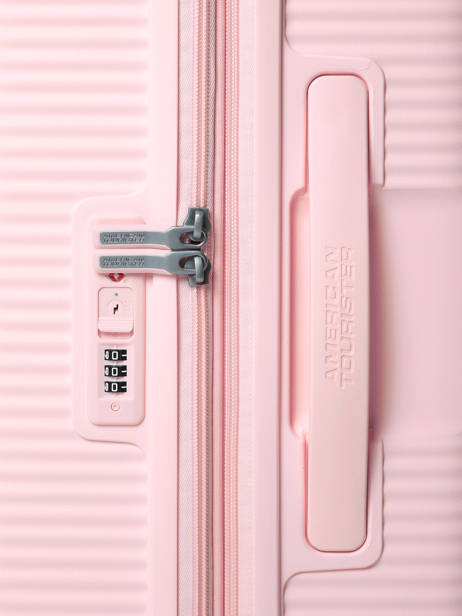 Harde Reiskoffer S Soundbox American tourister Roze soundbox 32G002 ander zicht 1