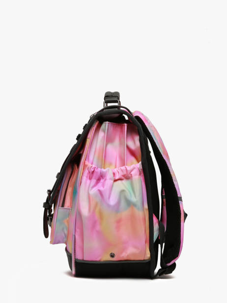 Boekentas Kinderen 3 Compartimenten Cameleon Roze vintage fantasy CA41 ander zicht 2