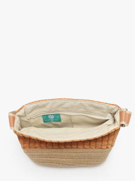 Cross Body Tas Gaufrette Le voyage en panier Oranje gaufrette PM881 ander zicht 3