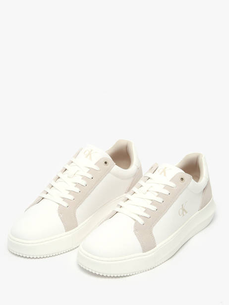 Sneakers Uit Leder Calvin klein jeans Wit men 121902S ander zicht 1