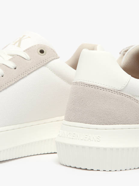 Sneakers Uit Leder Calvin klein jeans Wit men 121902S ander zicht 2