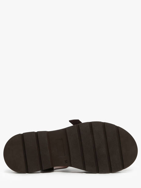 Sandalen Teresa Uit Leder Nuyou Bruin women 37121 ander zicht 4