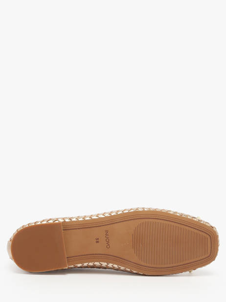 Ballerinas Uit Leder Inuovo Goud women A92002 ander zicht 5