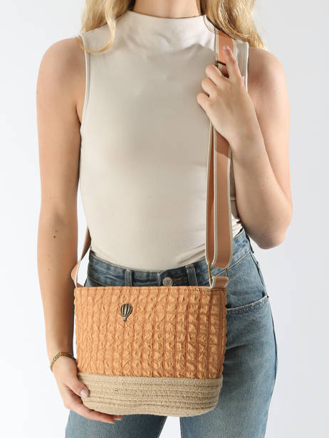 Cross Body Tas Gaufrette Le voyage en panier Oranje gaufrette PM881 ander zicht 1
