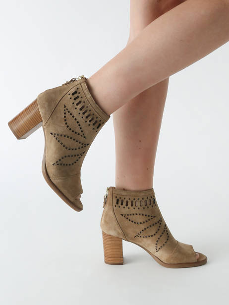 Enkellaarsjes Met Hak Liset Uit Leder Alpe Bruin women 50941101 ander zicht 1