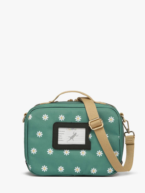 Lunchtas 1 Compartiment Cameleon Groen vintage fantasy BL24 ander zicht 3