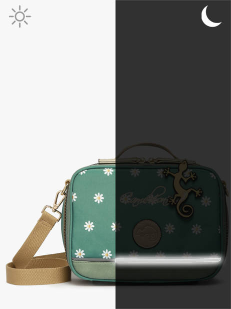Lunchtas 1 Compartiment Cameleon Groen vintage fantasy BL24 ander zicht 6