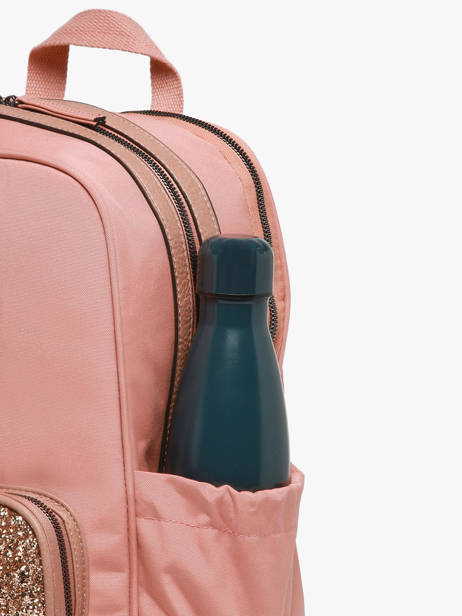 Rugzak 2 Compartimenten Cameleon Roze vintage fantasy SO40 ander zicht 5