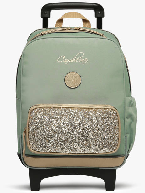 Rugzak Op Wieltjes 2 Compartimenten Cameleon Groen vintage fantasy SR40