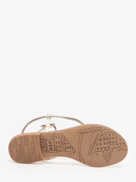 Open Sandalen Hatrio Uit Leder Les tropeziennes Goud women HATRIO ander zicht 4