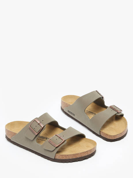 Slippers Arizona Bfbc Stone Birkenstock Grijs men 151211 ander zicht 2