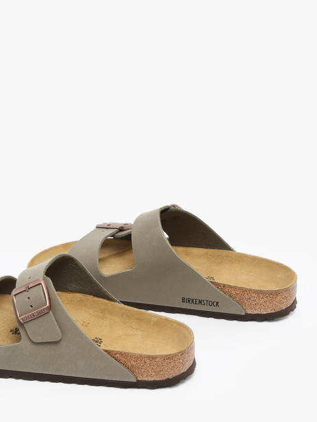 Slippers Arizona Bfbc Stone Birkenstock Grijs men 151211 ander zicht 3