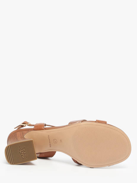 Sandalen Met Hak Uit Leder Tamaris Bruin women 44 ander zicht 4