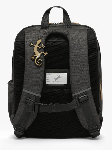 Rugzak 2 Compartimenten Cameleon Grijs vintage urban SO40 ander zicht 4