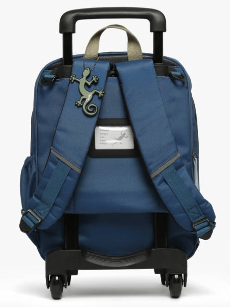 Rugzak Op Wieltjes 2 Compartimenten Cameleon Groen vintage urban SR40 ander zicht 4