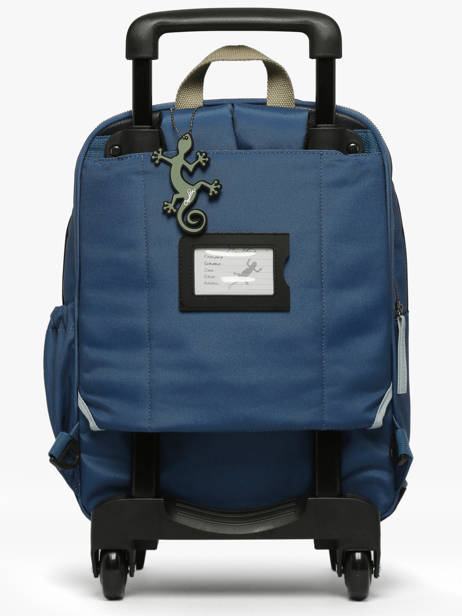 Rugzak Op Wieltjes 2 Compartimenten Cameleon Groen vintage urban SR40 ander zicht 5