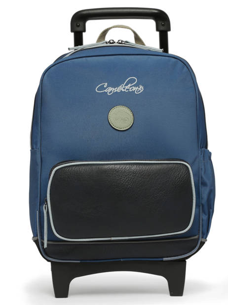 Rugzak Op Wieltjes 2 Compartimenten Cameleon Groen vintage urban SR40 ander zicht 7