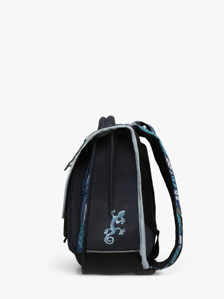 Boekentas Kind 2 Compartimenten Cameleon Blauw actual BAS-CA35 ander zicht 2
