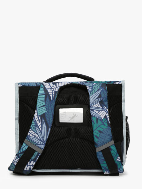Boekentas Kind 2 Compartimenten Cameleon Blauw actual BAS-CA35 ander zicht 4