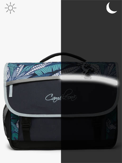 Boekentas Kind 2 Compartimenten Cameleon Blauw actual BAS-CA35 ander zicht 7