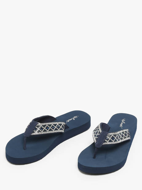 Open Sandalen Isotoner Blauw women 94931 ander zicht 1
