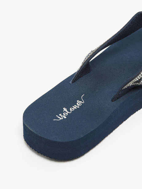 Open Sandalen Isotoner Blauw women 94931 ander zicht 2