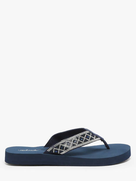 Open Sandalen Isotoner Blauw women 94931 ander zicht 3